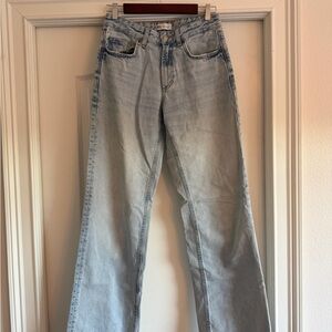 Zara Light Blue Flare Jeans